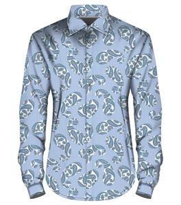 Chemise d'été décontractée de style Paisley pour hommes Chemise à manches longues avec logo personnalisé pour hommes Vêtements de créateurs de mode à impression 3D - Product Image 1