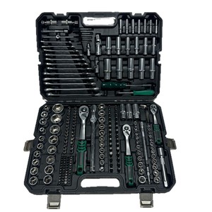 Auto Repair Tool Kit 220 Pc 1/2 In Socket Wrench Set Crv Steel Mechanical Repair - Product Image 1