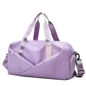 Wholesale <b>Navy</b> Oxford Custom Waterproof Large Capacity Unisex Duffle <b>Bags</b> Fashion Zipper Portable Travel Overnight Luggage - Product Image 6