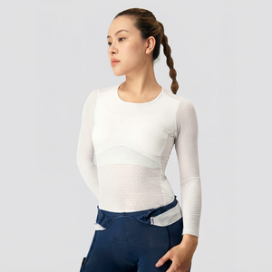 Camiseta Interior de Ciclismo de Manga Larga con Malla de Panal, Transpirable, Elástica en Cuatro Direcciones, Ligera y Anti-Sudor - Product Image 1