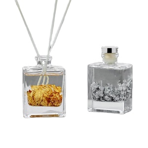 2024 Custom 120ml New Year Gift 3d Glass Bottle Aroma <strong>Diffuser</strong> Luxury <strong>square</strong> Transparent Reed <strong>Diffuser</strong> Bottles Wholesale Box Set - Product Image 4