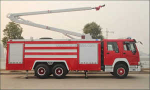 <span class=keywords><strong>Camion</strong></span> de lutte contre l'incendie de plate-forme aérienne de Sitrak 32m 34m avec le réservoir d'eau d'échelle aérienne de <span class=keywords><strong>pompier</strong></span> 4000L 5000L réservoir de mousse 1000L - Product Image 6