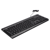Nouveau clavier USB filaire standard à membrane avec touches chocolat, ultra-mince, plug-and-play, lettres gravées au laser, plus durable, sans clavier physique