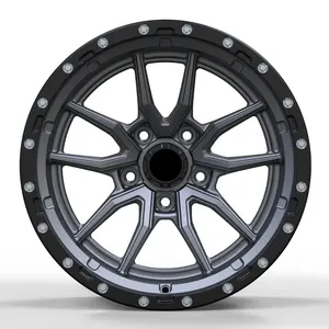 Customized Five-spokes Forged 6061-T6 Aluminum Alloy Off-Road Bead-Lock Wheels Rims 5x127 17 Inch For Jeep Wrangler