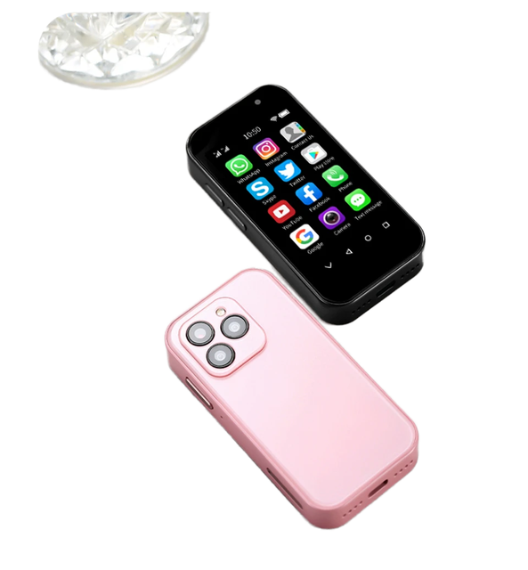 Mini Android 10.0 Smartphone HD 3\" Display 5MP Camera Dual SIM 4G LTE Network 2GB RAM 16GB ROM French Play Store WhatsApp