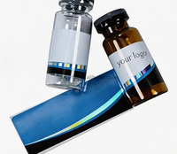 Rouleau d'étiquettes autocollantes holographiques imperméables pour flacons en verre cosmétiques et emballages d'huiles essentielles