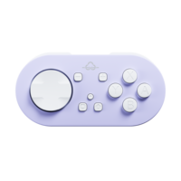 Mini Control Inalámbrico KS54, Control de Bolsillo Portátil para Switch, PC, Teléfono con Macro, Turbo, Vibración Ajustable y Reasignación de Teclas