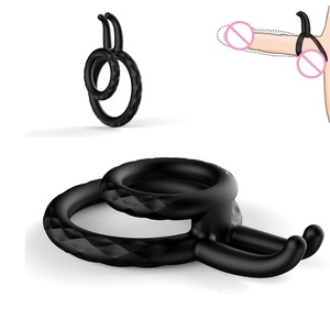 Anneaux de pénis Anneau pénien Dispositif de stimulation sexuelle <span class=keywords><strong>pour</strong></span> l'érection améliorant la durabilité, jouet sexuel <span class=keywords><strong>pour</strong></span> adultes <span class=keywords><strong>pour</strong></span> hommes ou couples - Product Image 1