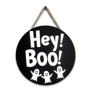 Décoration murale Tenture murale Accessoires de décoration pour Halloween Décoration intérieure suspendue en bois - Product Image 6