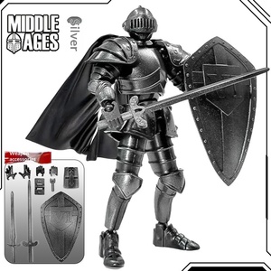 Figura de acción de plástico con cuerpo totalmente articulado, modelo de caballero medieval con armadura, bloques de construcción ensamblados, juguete decorativo Star Diga - Product Image 3