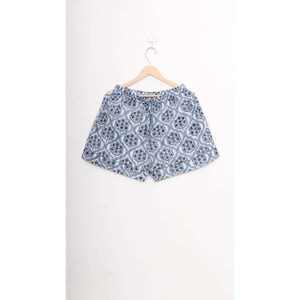 Conjunto de Pijama de Otoño para Mujer, 100% Algodón, Estampado Floral en Satén, Cintura Elástica, Cuello Camisero, Manga Corta - Product Image 6