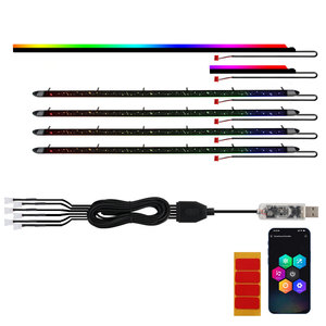 Luz Decorativa para Auto, Pantalla de Control de Color Mágico, Lámpara de Fábrica, Luz Ambiental para Auto, Kit de Luz LED Ambiental para Interior de Auto - Product Image 6