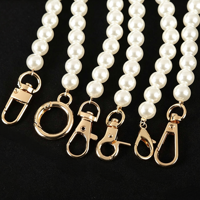 Chaîne de perles rondes en ABS de 15-120 cm pour la fabrication de bracelets, colliers, vêtements - Poignées de sac à main DIY