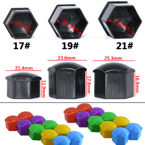 17mm19mm21mm Spot Venta al por mayor Neumático de coche Tapón de rosca Decoración de cubo de <span class=keywords><strong>rueda</strong></span> Tuerca de carcasa de plástico Cubierta protectora de galvanoplastia - Product Image 6
