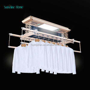 Séchoir <span class=keywords><strong>à</strong></span> <span class=keywords><strong>linge</strong></span> mural <span class=keywords><strong>à</strong></span> poulie, pliable verticalement - Product Image 6