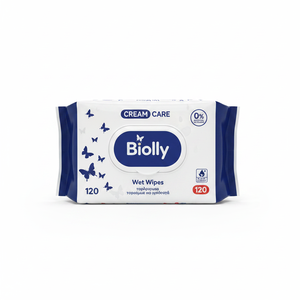 Biolly 120 toallitas húmedas - Cuidado con crema - Product Image 2