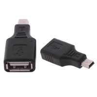 Mini USB mâle femelle convertisseur adaptateur OTG adaptateur pour voiture AUX MP3 MP4 tablettes téléphones U-Disk transfert données synchronisation sortie Type DC