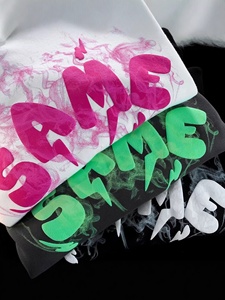 T-shirt da uomo personalizzata con stampa 3D a rilievo, in cotone pesante 100%, oversize, del miglior produttore all'ingrosso - Product Image 2