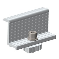 Pince de montage pour panneaux solaires, en aluminium, automatique, avec embout solaire