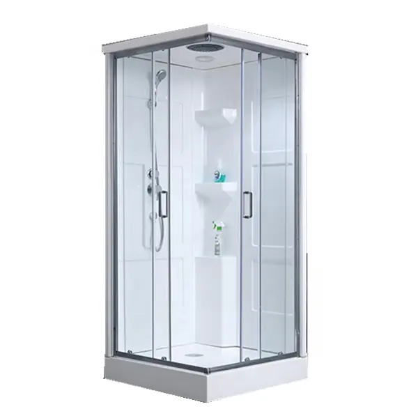 Acrylic bathroom wall shower enclosure and base shower stall surround panel kit