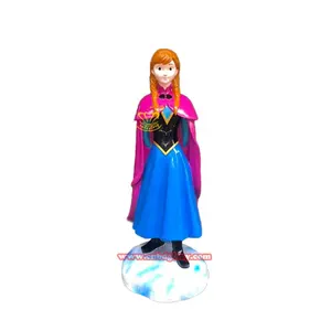 Custom Moderne Kinderen Pretpark Decor Sculptuur Glasvezel Stripfiguur Prinses Fee Standbeeld