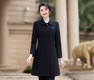 Uniformes de trabajo de moda de alta calidad Abrigo grueso de invierno Ropa DE TRABAJO Abrigo de invierno profesional con estilo clásico - Product Image 6