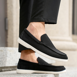 Nuove <span class=keywords><strong>Scarpe</strong></span> da Passeggio da Uomo 2025, Mocassini in Pelle Scamosciata con Punta, Leggere e Antiscivolo, <span class=keywords><strong>Scarpe</strong></span> Sportive - Product Image 3