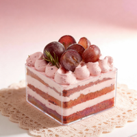 Boîte de rangement pour gâteaux, desserts, puddings aux fruits, tiramisu, sandwichs, boîte en plastique pour l'emballage alimentaire