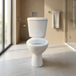 WC à chasse lente de style occidental à prix abordable, de haute qualité, en céramique, deux pièces, avec couvercle de siège - Product Image 5