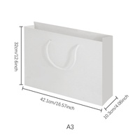 Sacs cadeaux en carton blanc personnalisés pour sublimation, format A3/A4/A5, transfert thermique, design créatif tendance, sacs cadeaux promotionnels
