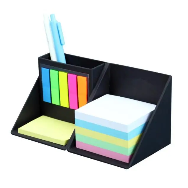 custom printing square cube sticky note memo pad sticky notes cube organizer with pen holder