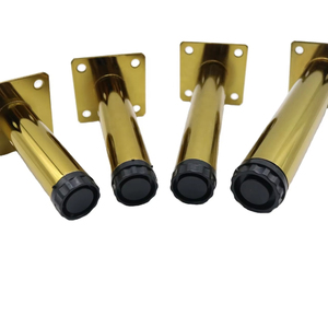 Fabbrica piedi nero moderno proiettore metà mobili Hardware prezzo a buon mercato sala da pranzo oro ferro regolabile gamba del tavolo - Product Image 3