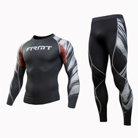 Joyord Nouveau Personnalisé Respirant MMA Full Sleeve Rash Guard MMA Compression Gym Workout Shirts Rash Guards Set