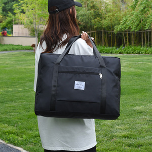 Bolsa de Viaje Plegable de Nailon Resistente al Agua con Cierre, Bolsa de Gimnasio Ligera de Gran Capacidad 56-75L - Product Image 6