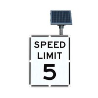 Meilleur prix étanche et durable en aluminium réduction de vitesse LED limite de vitesse 25 20 15 5 panneaux d'avertissement de trafic à énergie solaire