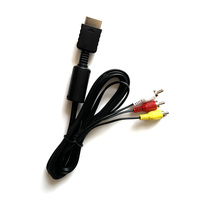 Câble AV 3-en-1 S-Vidéo RCA avec gaine en PVC et blindage tresse Charge rapide pour PS2 et PS3 Console Audio & Video Cord Wire