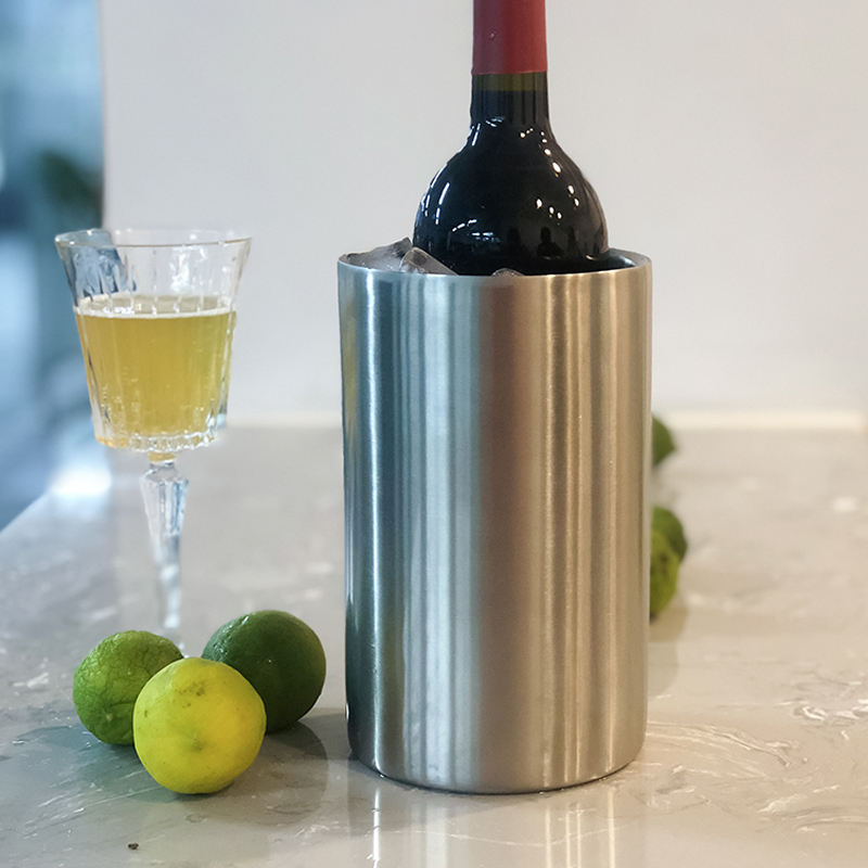 Прямая Заводская поставка, на заказ, охладитель вина с двойными стенками из нержавеющей стали 304, ведро охладителя вина