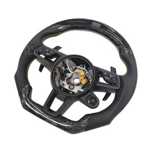 Volant en fibre de carbone forgé avec LED, accessoires de voiture personnalisés pour les modèles 991 992 958 970 971 - Product Image 3