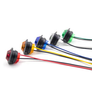 Multicolor 12V Mini Led pequeño redondo rojo Led luces de posición lateral lámpara de señal marcador lateral luz camión coche <span class=keywords><strong>bala</strong></span> lámpara - Product Image 4