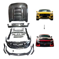 Kit carrosserie en fibre de carbone de haute qualité style SC, compatible avec Ford Mustang S650 2024, amélioration du pare-chocs, capot moteur, accessoires de voiture