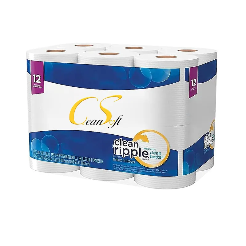 Envoltura de papel higiénico personalizado de fábrica de alta calidad Ultra suave fuerte papel higiénico de 2 capas a la venta