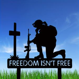 Statue <span class=keywords><strong>en</strong></span> fonte Art Déco patriotique de soldat pour la décoration de jardin du 4 juillet et du Jour de l'Indépendance - Product Image 4