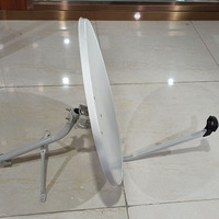 Sistema de Satélite de Banda Ku de 60 cm Económico, Incluye 24 Antenas Parabólicas, Trípode y LNB para Canales HD Gratuitos