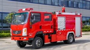 Camion de pompiers tout-terrain Dongfeng 4x4 pour intervention en zone rurale, 4 roues motrices, tout-terrain, 3m³ pour lutte contre les incendies forestiers, en stock - Product Image 4