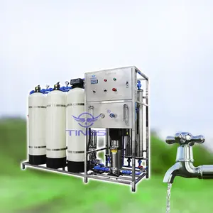 1000L/ชั่วโมงโรงบำบัดน้ำ RO Reverse Osmosis เครื่องบำบัดน้ำสำหรับน้ำดื่ม