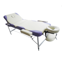 Meilleure qualité, bon marché, lit de massage doux et confortable, table de massage en aluminium avec pieds en métal