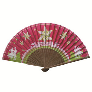 Éventail pliable en bambou rétro personnalisé, imprimé et peint, décoration de mariage, cadeau d'anniversaire - Product Image 4