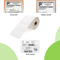 Rollo de Etiquetas Térmicas Directas Blancas de 3"x2", Etiquetas Autoadhesivas Impermeables para Códigos de Barras, para Envíos, Paquetes, Inventario, Etiquetas de Dirección