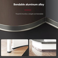 Accessoires de sol modernes personnalisés NIUYUAN OEM Plinthe en aluminium Plinthe