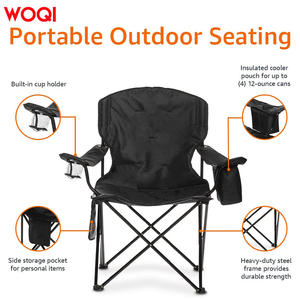 Silla Plegable para Camping Woqi, Marco de Aluminio, Tela Oxford, Silla Portátil para Jardín con Espacio para Bolsa de Hielo - Product Image 5